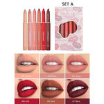 HANDAIYAN Matte Lip Crayon Lipstick Set