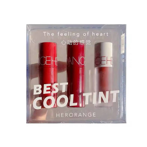 HERORANGE Mini Box 3Pcs Lip Glaze Set