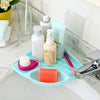 Multifunctional Sink Corner Storage Rack Sponge Drain Bathroom Holder Plastic
