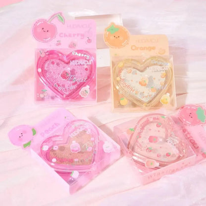 Hudamoji Heart Highlighter 4 Pcs Set