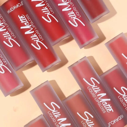 Hudamoji Silky Smooth Matte Long Lasting Lipgloss Set Pack of 12
