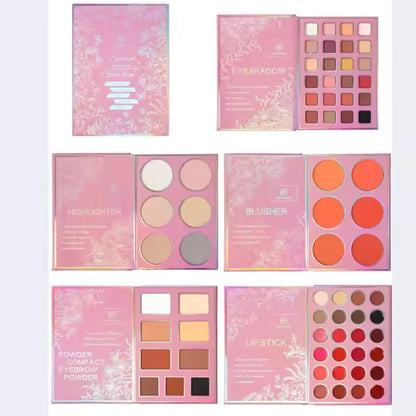 ONEYIOO 5 Fold Secret Garden Eyeshadow Eye brow powder Blusher Highlighter Lipstick