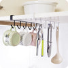 6 Iron Hook Under Cabinet Mug Holder Storage Hooks for Shelf, Cup Holder (Single Mug Patti)