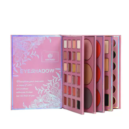 ONEYIOO 5 Fold Secret Garden Eyeshadow Eye brow powder Blusher Highlighter Lipstick