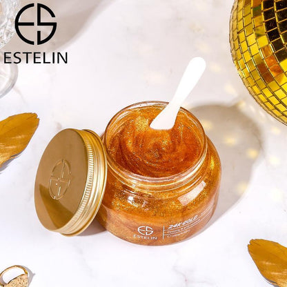 Estelin 24K Gold Body and Face Scrub