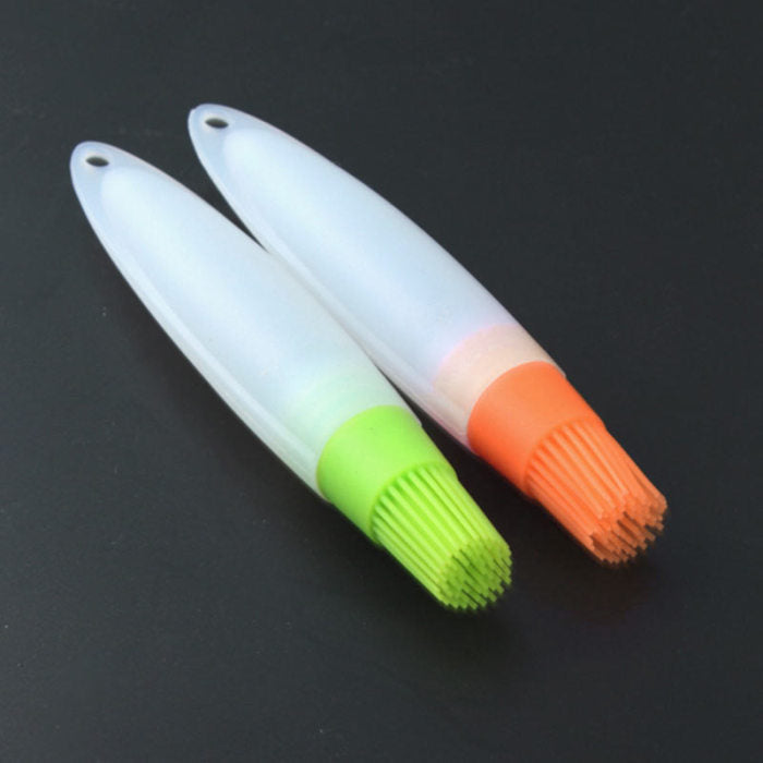 Oil Bottle With Brush Food Grade Silicone Cooking Oil BBQ Brushes