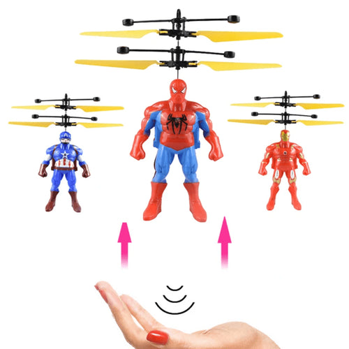 Star Avenger Flying Heroes Character Spider Man With Hand Sensor Control Rechargeable Flying Toy