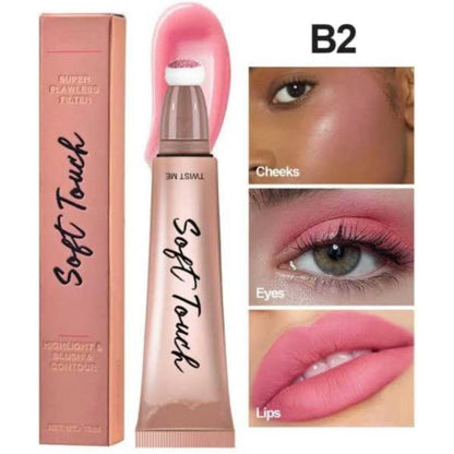 Handaiyan Soft Touch Puff Tube Blush & Highlighter Stick