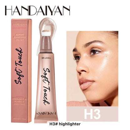 Handaiyan Soft Touch Puff Tube Blush & Highlighter Stick