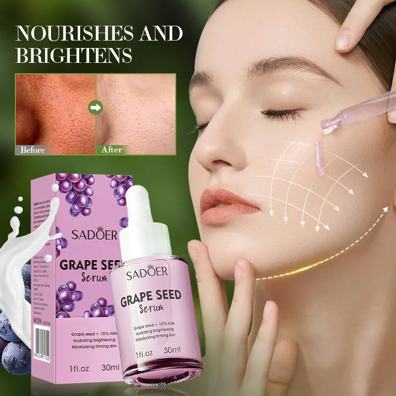 Sadoer Grape Seed Milk Whitening Anti Wrinkle Serum 30ml