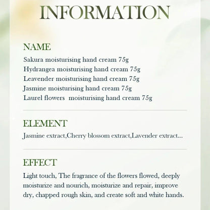 Bioaqua Botanical Water-Based Hand Cream Set 5 Pcs 75g Each