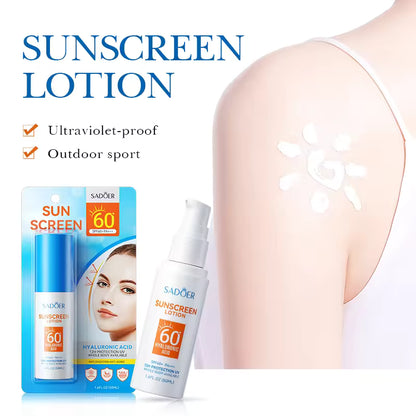 Sadoer 60spf Hyaluronic Acid Sunscreen Lotion 50ml