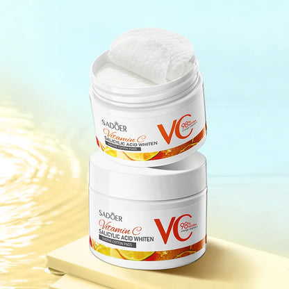 SADOER Vitamin C Salicylic Acid Whitening Soothing Repair Cotton Pad