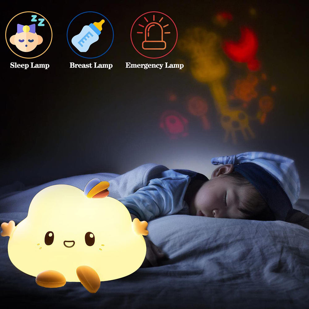 Silicone Kids Toys Bedroom Clouds Lamp