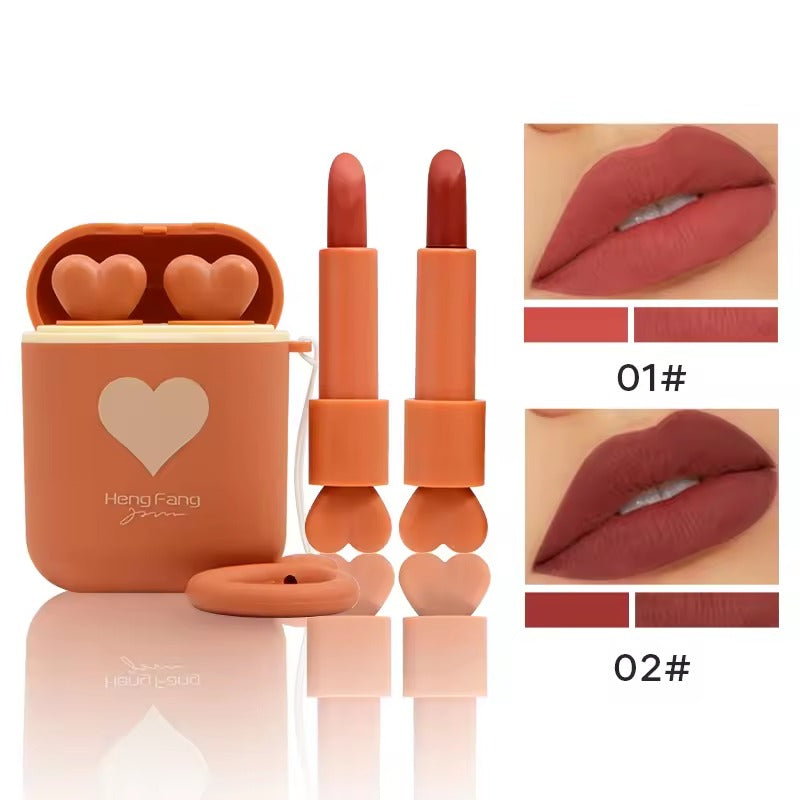 Heng Fang 2in1 Cute Girl Airpods Lipstick