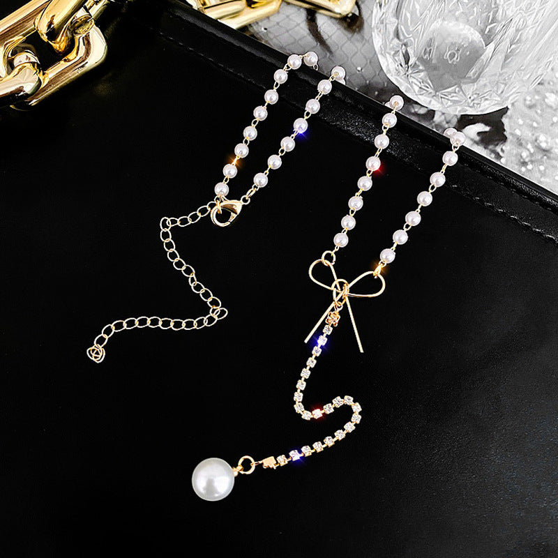 Gold Color Pearl Necklace