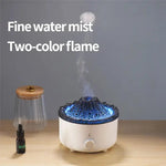 Portable New Volcanic Flame Aroma Diffuser Essential Oil Lamp USB Air Humidifier Night Light