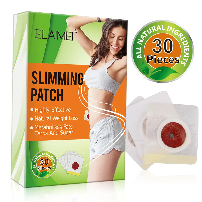 ELAIMEI Slimming Patch 30Pcs Breathable Herbal Slim Belly Patch