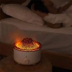 Portable New Volcanic Flame Aroma Diffuser Essential Oil Lamp USB Air Humidifier Night Light