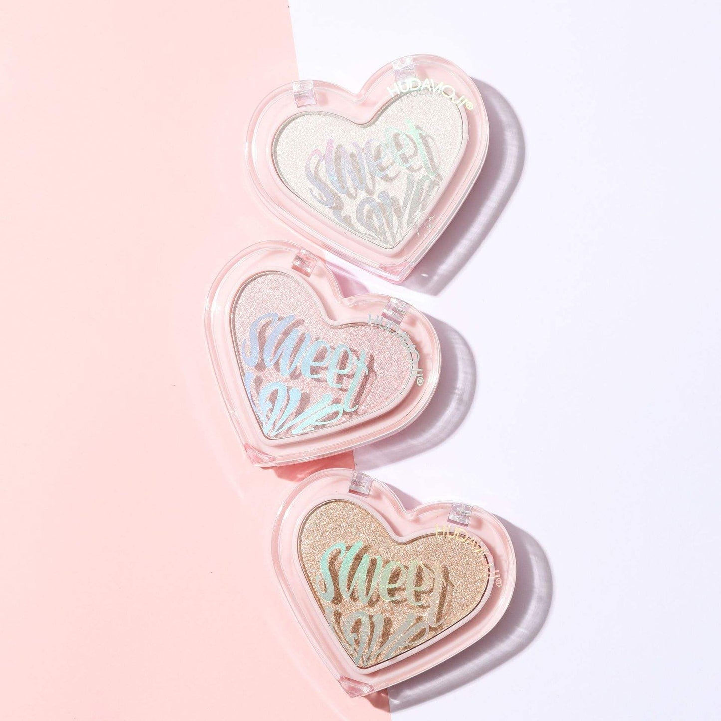 Hudamoji 2in1 Highlighter & Blusher Pack of 4