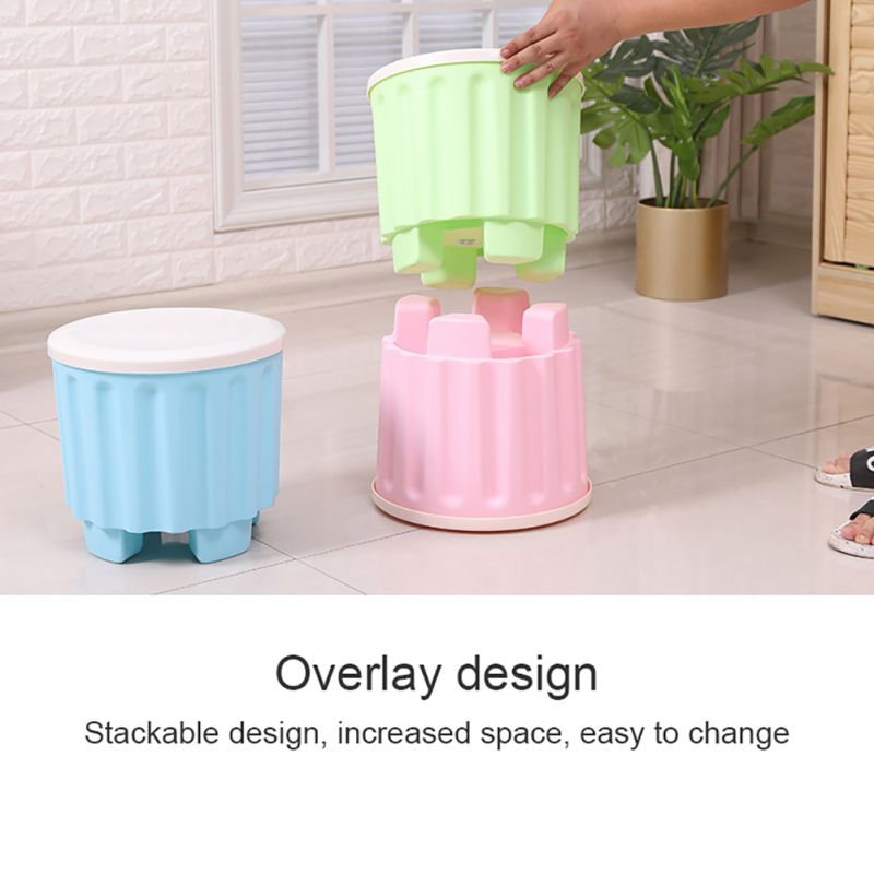 Toy Barrel Stool With Storage Box