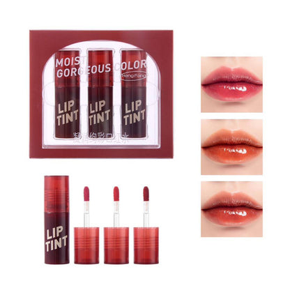HengFang Moist Gorgeous Color Lip Tint 3Pcs Set