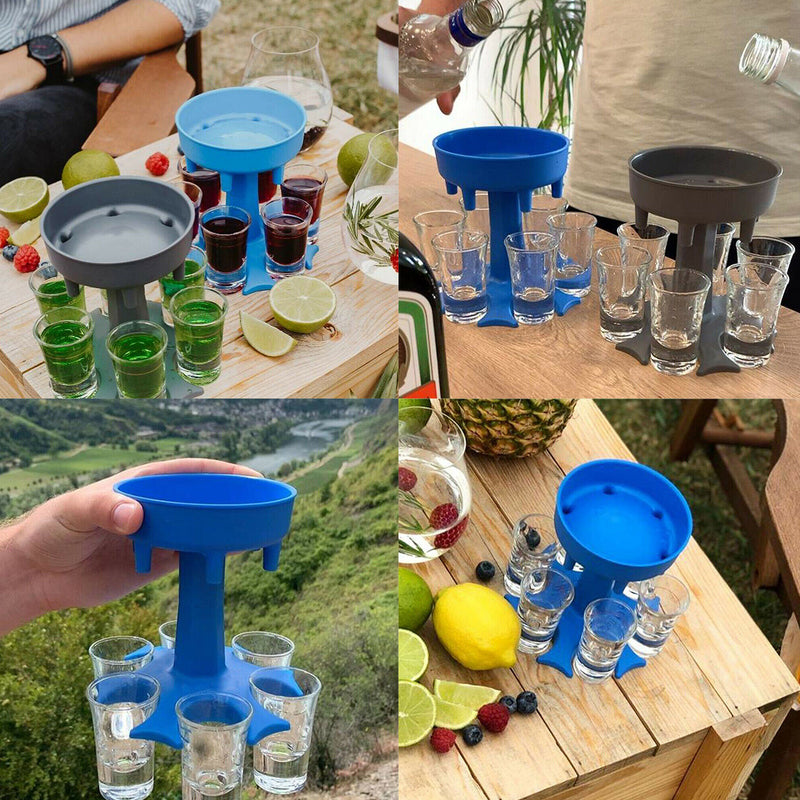 6 Shot Glass Dispenser And Holder