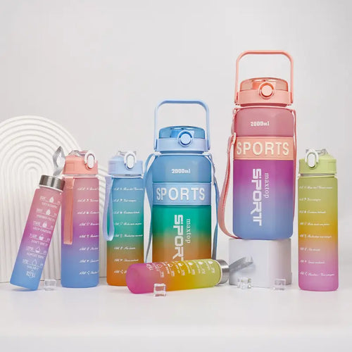 Sports Colorful Premium Quality Water Bottle 3pcs Set