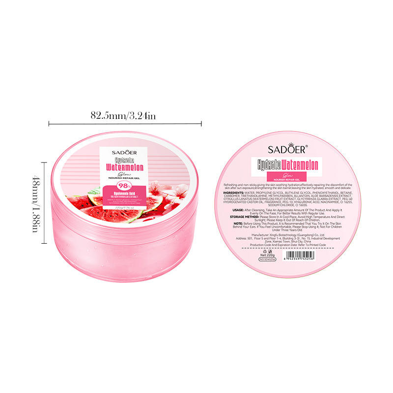 Sadoer Niacinamide Hydrating, Nourishing & Repairing Gel with Watermelon & Aloe Vera Extract