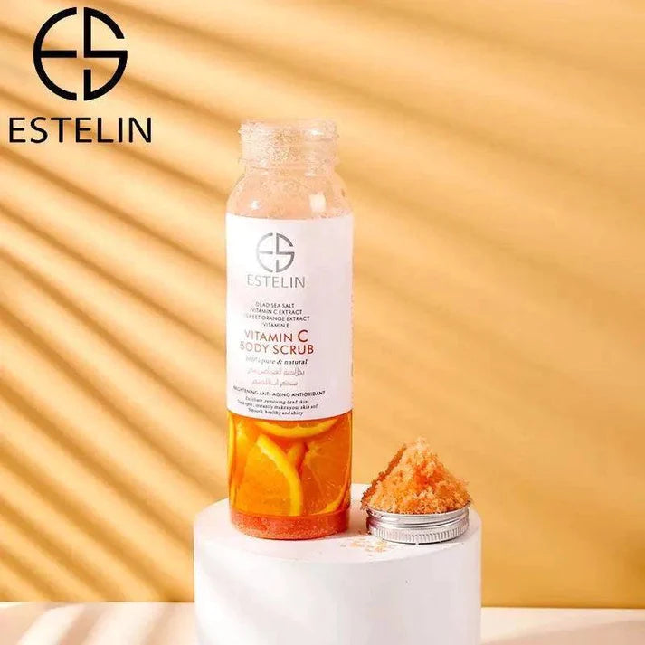 Estelin Moisturizing and Exfoliating Whitening VC Body Scrub - Vitamin C