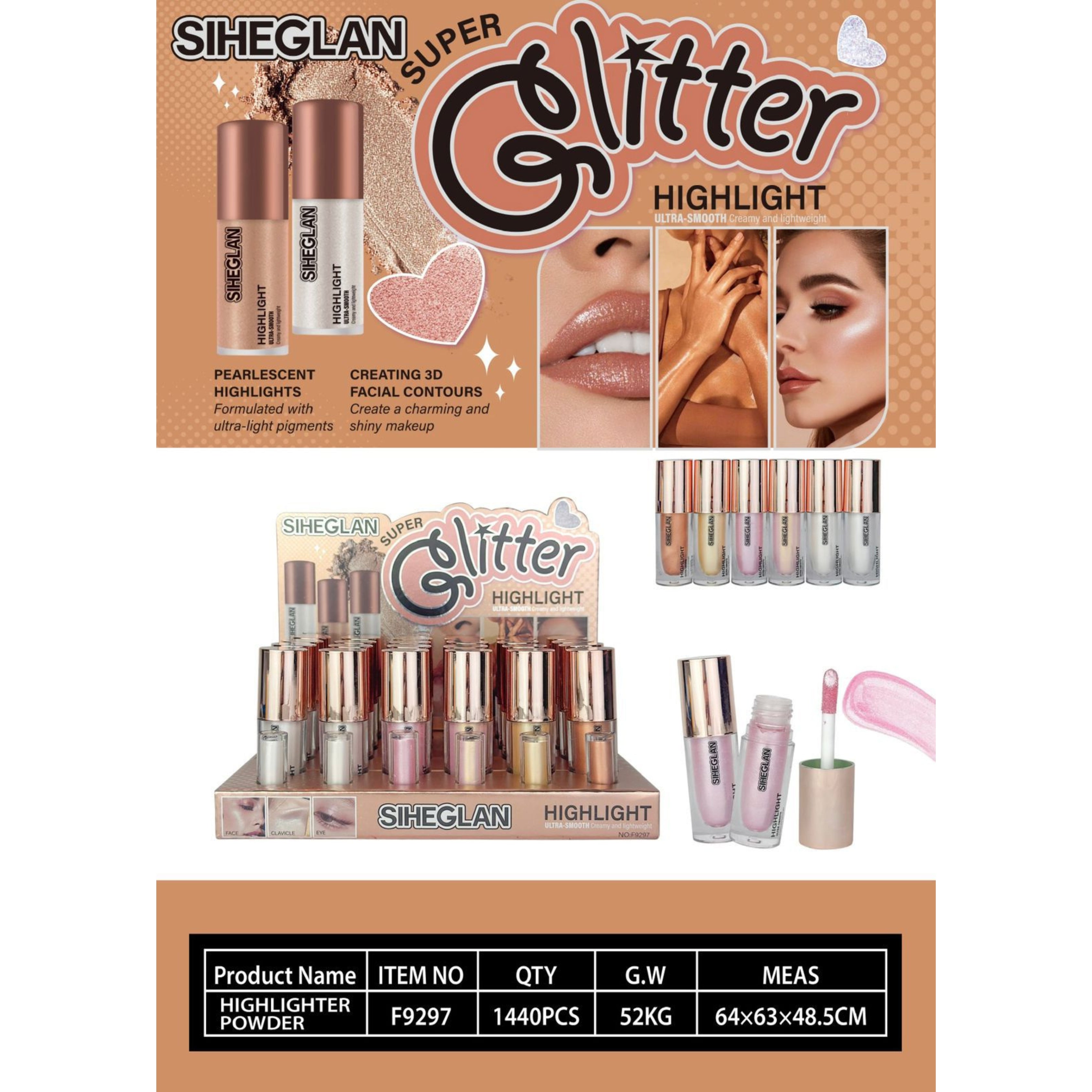 Siheglan Super Glitter Highlight 6pcs