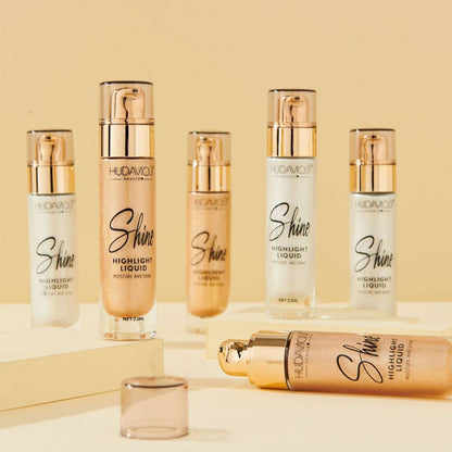 Hudamoji Shine Moisture And Shine Glow Makeup Highlight Liquid