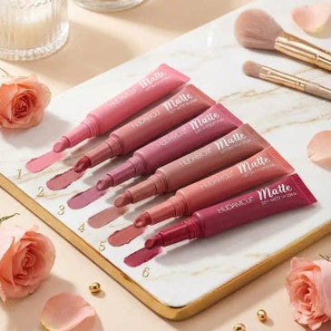 Hudamoji Matte Soft Matte Lip Color Pack of 6