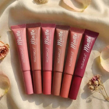 Hudamoji Matte Soft Matte Lip Color Pack of 6