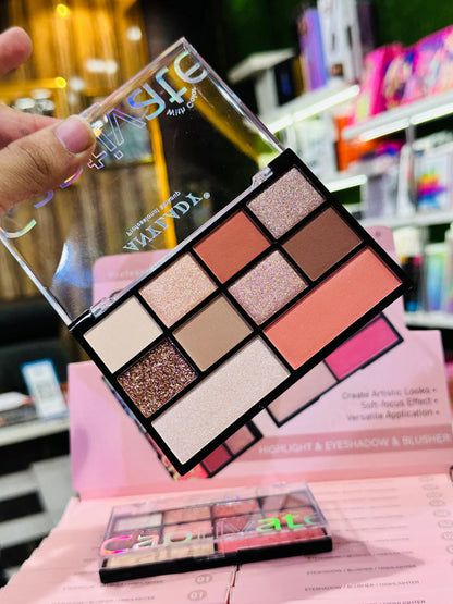 AnyLady Professional Captivate 10 Color Glitter Eyeshadow Palette Makeup