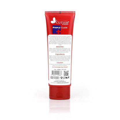 Cutish Pimple Clear Facial Foam Bye Bye Pimple