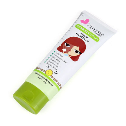 Cutish Acne Solution Serum Facial Foam 100g