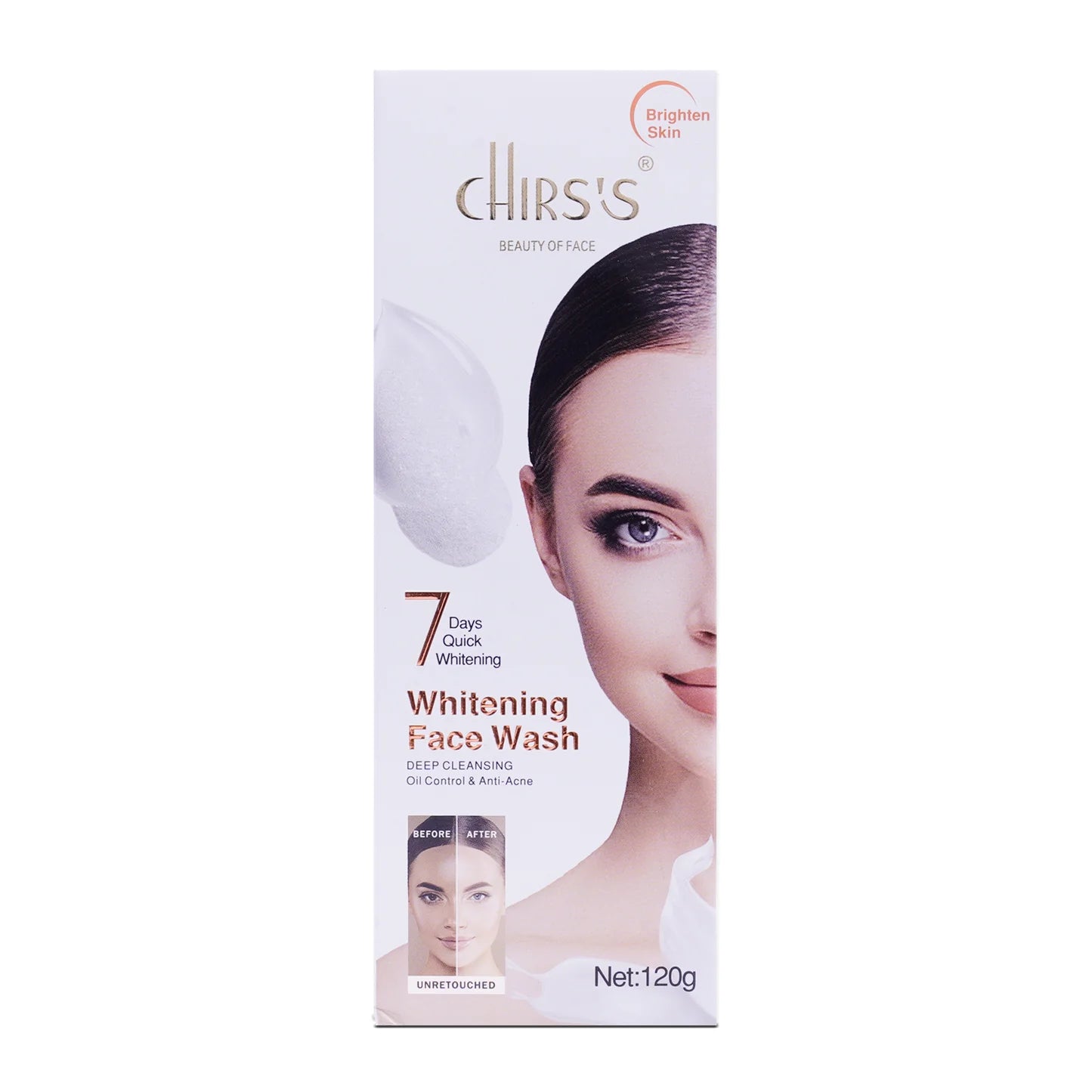 CHIRS'S Whitening Face Wash 120g