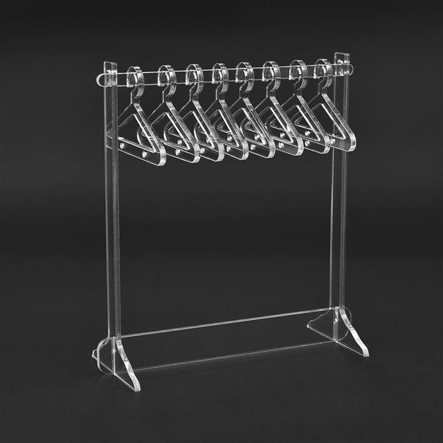 EARRING STAND ORGANIZER ACRYLIC WITH 8 MINI HANGERS