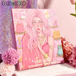 Kevin & Coco 72 Colors Fashion Girl Face And Eyeshadow Palette