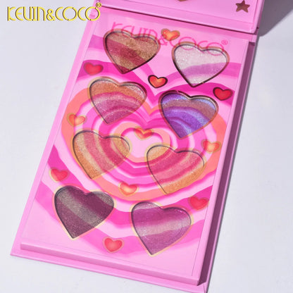 Kevin & Coco 8 Color Donut Candy Highlighter Palette