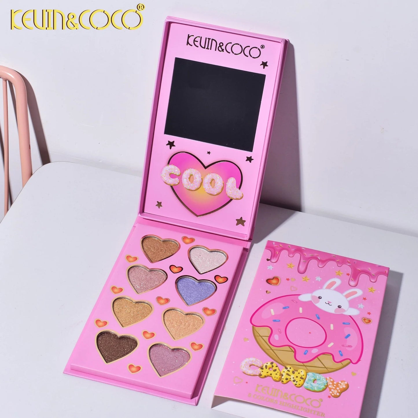 Kevin & Coco 8 Color Donut Candy Highlighter Palette