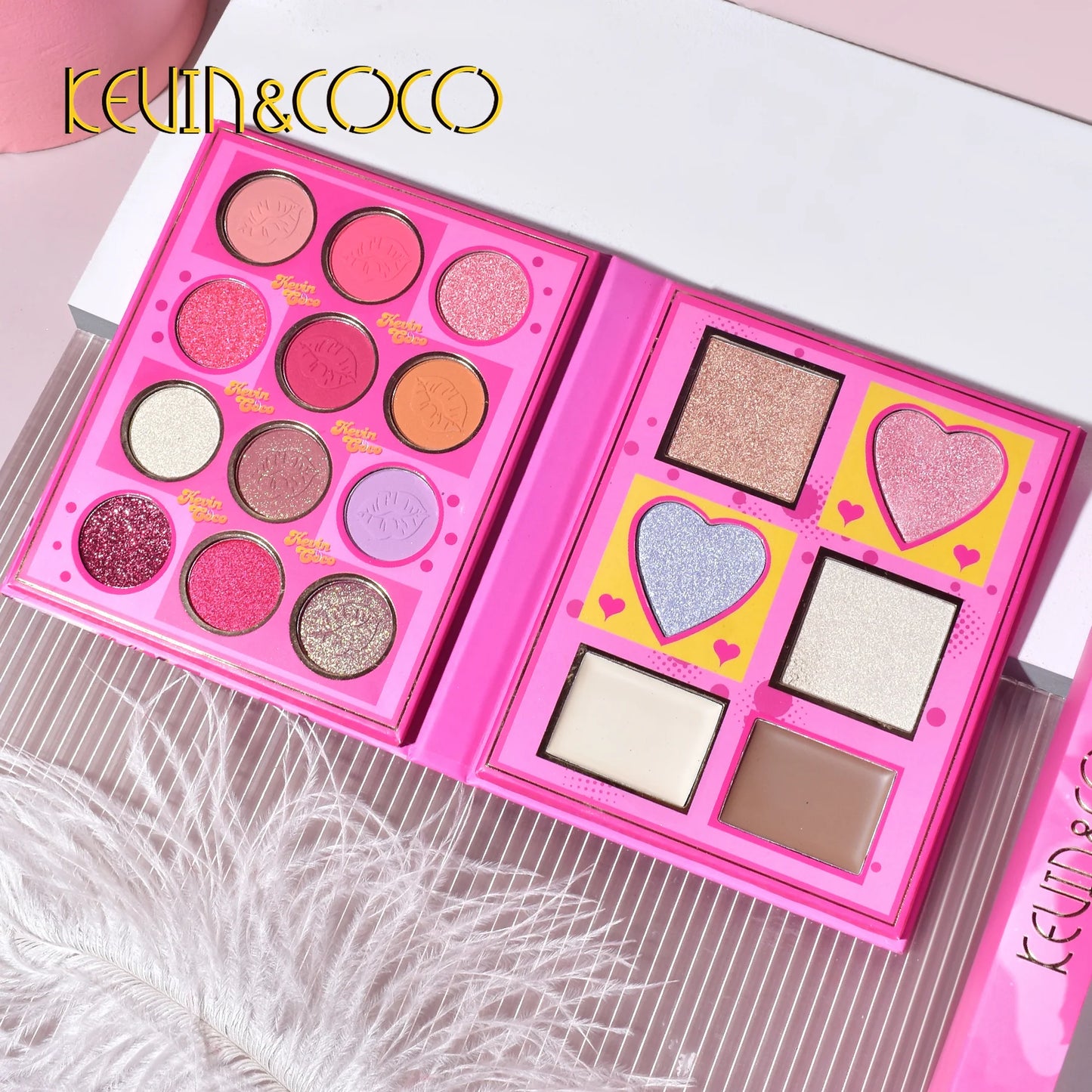 Kevin & Coco 18-Color Pink Cat Lady Makeup Kit