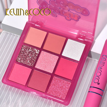 9-Color Pink Icecube Makeup Kit