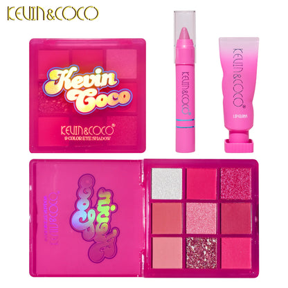 9-Color Pink Icecube Makeup Kit