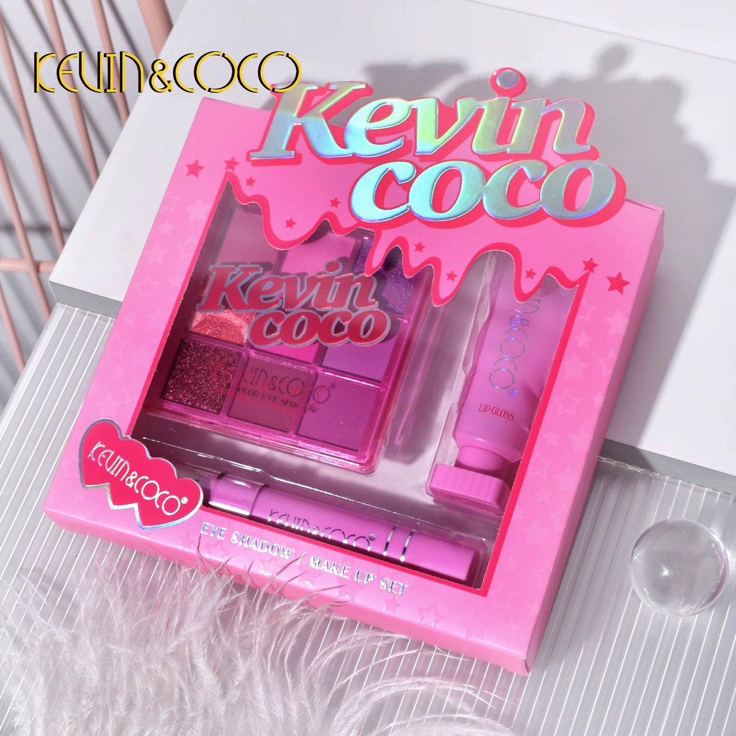 9-Color Lite Pink Makeup Kit