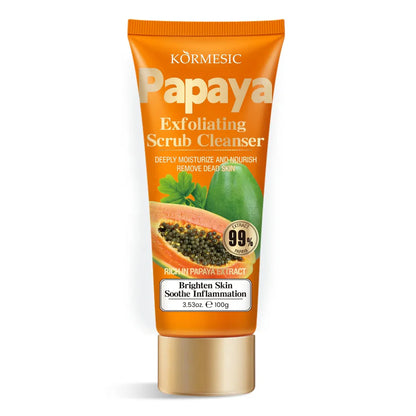 KORMESIC Papaya Exfoliating Scrub Cleanser 100g