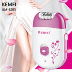 Kemei 6203 Rechargeable Powerful Electric Epilator Hair Removal Machine