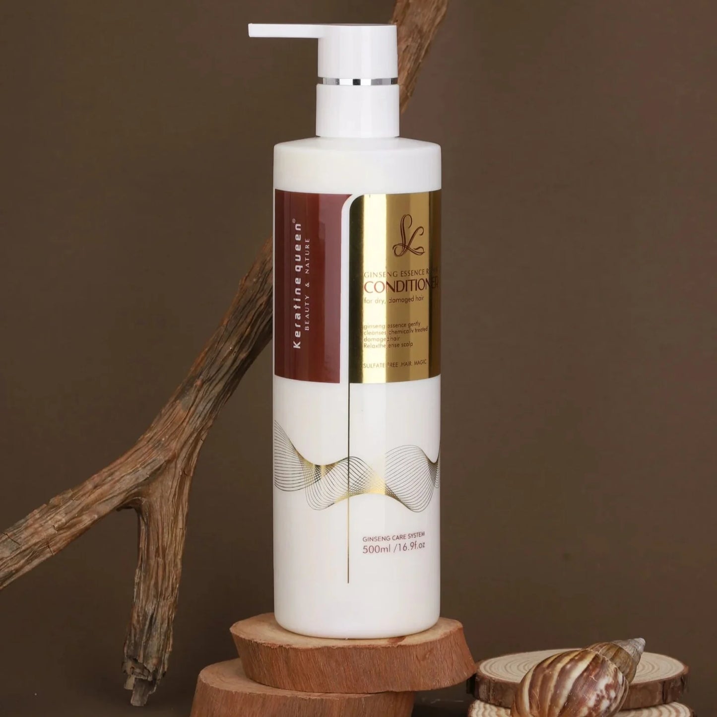 Keratine Queen Ginsieng Essence Sulfate-Free Straightening Conditioner