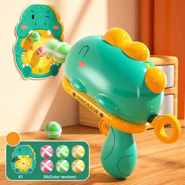 Dinosaur Shooting Ball Gun Toy Game for Kids